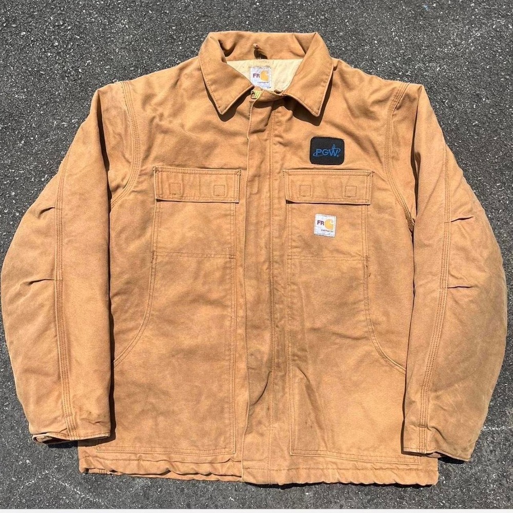 1990s Fire resistant Carhartt Chore Jacket size L